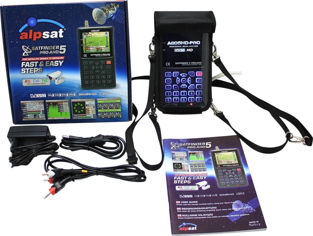 Alpsat SATFINDER 5 PRO+AHD / AS05-PRO+AHD Uydu Sinyal Ölçüm Cihazı Alpsat SATFINDER 5 PRO+AHD / AS05-PRO+AHD Uydu Sinyal Ölçüm Cihazı