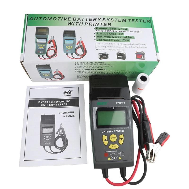 DUOYI DY3015B Termal Yazıcılı Otomotiv Akü Sistemi Test Cihazı 12V