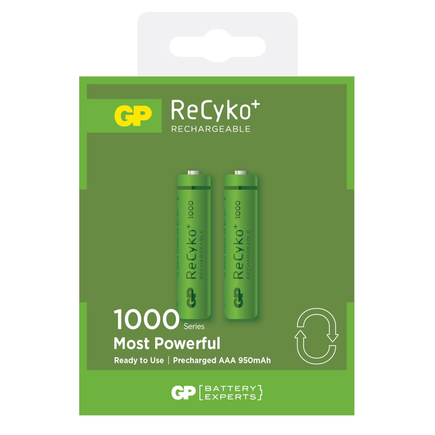 Gp ReCyko 1000 mAh AAA Şarj Edilebilen İnce Pil 2 adet