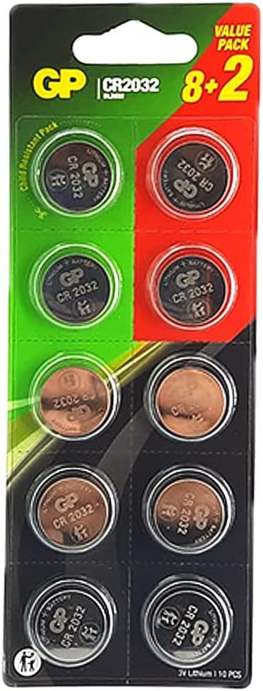 GP 2032 8+2 10 LU PAKET 10 ADET FİYATIDIR