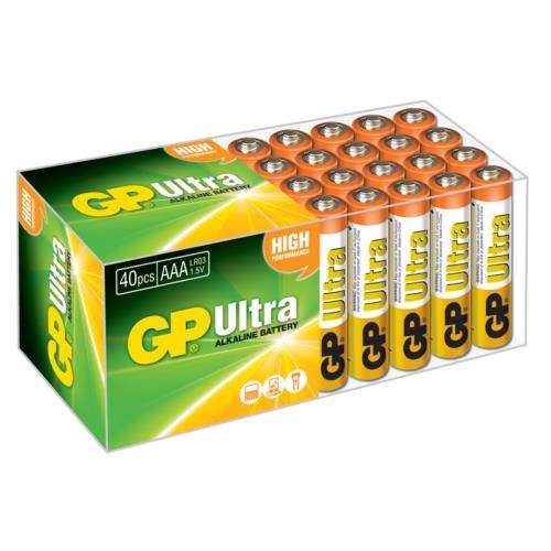 GP Ultra Alkalin 40'LI AAA Boy İnce Pil 