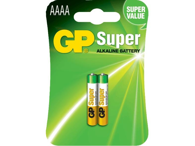 GP 2`li 25A Alkalin AAAA İncenin İncesi Pil GP 2`li 25A Alkalin AAAA İncenin İncesi Pil