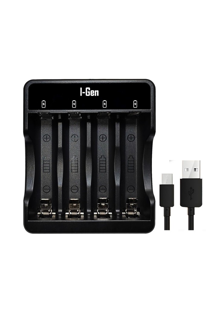 I-Gen G427 4`lü Pil Şarj Aleti + 4 Adet AA 2700 mAh Kalem Pilli Set 1.2V Ni-MH I-Gen G427 4`lü Pil Şarj Aleti + 4 Adet AA 2700 mAh Kalem Pilli Set 1.2V Ni-MH