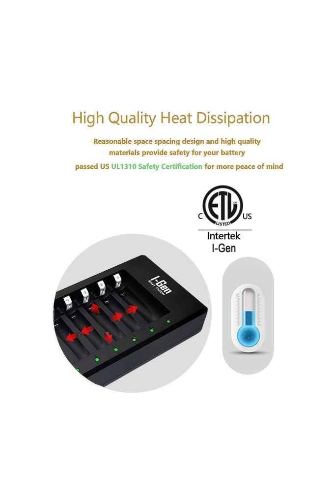 I-Gen G427 4`lü Pil Şarj Aleti + 4 Adet AA 2700 mAh Kalem Pilli Set 1.2V Ni-MH I-Gen G427 4`lü Pil Şarj Aleti + 4 Adet AA 2700 mAh Kalem Pilli Set 1.2V Ni-MH