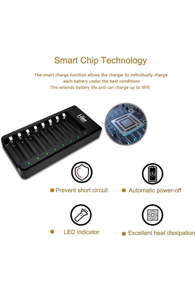 I-Gen G800 8`li Pil Şarj Aleti AA/AAA Kalem Pil Uyumlu Type-C Giriş Akıllı Hızlı Pil Şarj Cihazı I-Gen G800 8`li Pil Şarj Aleti AA/AAA Kalem Pil Uyumlu Type-C Giriş Akıllı Hızlı Pil Şarj Cihazı