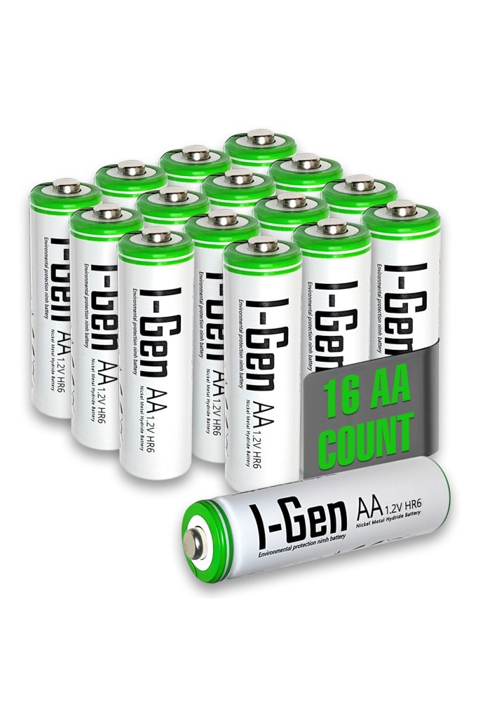 I-Gen B135 16 Adet AA 2700 mAh Şarj Edilebilir Kalem Pil 1.2V Ni-MH Şarjlı Pil I-Gen B135 16 Adet AA 2700 mAh Şarj Edilebilir Kalem Pil 1.2V Ni-MH Şarjlı Pil