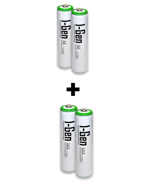 I-Gen B180 4`lü Paket Şarjlı Pil 2 Adet AA 2700 mAh Şarjlı Kalem Pil + 2 Adet AAA 900 mAh Şarjlı İnce Kalem Pil 1.2V NI-MH I-Gen B180 4`lü Paket Şarjlı Pil 2 Adet AA 2700 mAh Şarjlı Kalem Pil + 2 Adet AAA 900 mAh Şarjlı İnce Kalem Pil 1.2V NI-MH