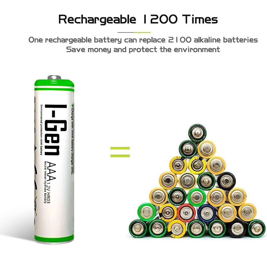 I-Gen B180 4`lü Paket Şarjlı Pil 2 Adet AA 2700 mAh Şarjlı Kalem Pil + 2 Adet AAA 900 mAh Şarjlı İnce Kalem Pil 1.2V NI-MH I-Gen B180 4`lü Paket Şarjlı Pil 2 Adet AA 2700 mAh Şarjlı Kalem Pil + 2 Adet AAA 900 mAh Şarjlı İnce Kalem Pil 1.2V NI-MH