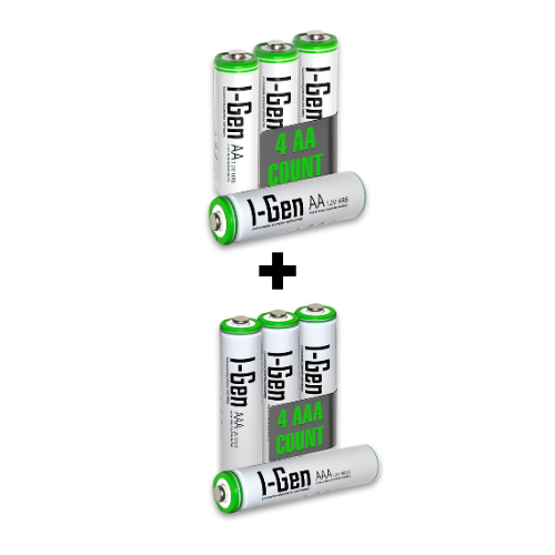 I-Gen B181 8`li Paket Şarjlı Pil 4 Adet AA 2700 mAh Şarjlı Kalem Pil + 4 Adet AAA 900 mAh Şarjlı İnce Kalem Pil 1.2V NI-MH I-Gen B181 8`li Paket Şarjlı Pil 4 Adet AA 2700 mAh Şarjlı Kalem Pil + 4 Adet AAA 900 mAh Şarjlı İnce Kalem Pil 1.2V NI-MH