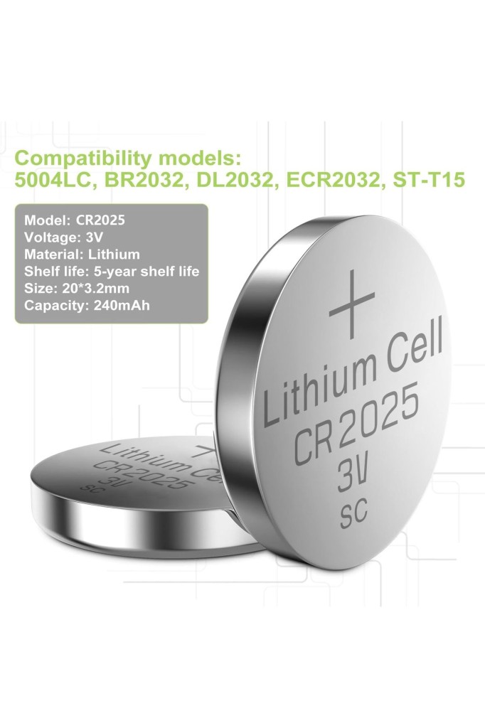I-Gen CR2025 Pil 5`li Paket Lityum Düğme Pil 3V 2025 I-Gen CR2025 Pil 5`li Paket Lityum Düğme Pil 3V 2025