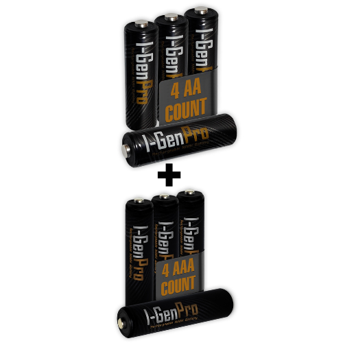 I-Gen P177 8`li Paket Pro Şarjlı Pil 4 Adet AA Pro 2950 mAh Şarjlı Kalem Pil + 4 Adet AAA Pro 1100 mAh Şarjlı İnce Kalem Pil 1.2V NI-MH I-Gen P177 8`li Paket Pro Şarjlı Pil 4 Adet AA Pro 2950 mAh Şarjlı Kalem Pil + 4 Adet AAA Pro 1100 mAh Şarjlı İnce Kalem Pil 1.2V NI-MH