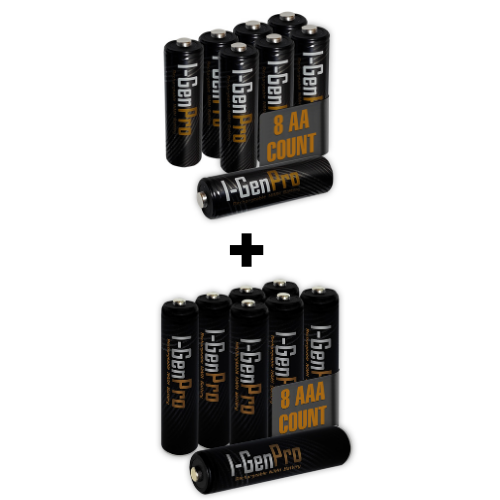 I-Gen P178 16`lı Paket Pro Şarjlı Pil 8 Adet AA Pro 2950 mAh Şarjlı Kalem Pil + 8 Adet AAA Pro 1100 mAh Şarjlı İnce Kalem Pil 1.2V NI-MH I-Gen P178 16`lı Paket Pro Şarjlı Pil 8 Adet AA Pro 2950 mAh Şarjlı Kalem Pil + 8 Adet AAA Pro 1100 mAh Şarjlı İnce Kalem Pil 1.2V NI-MH