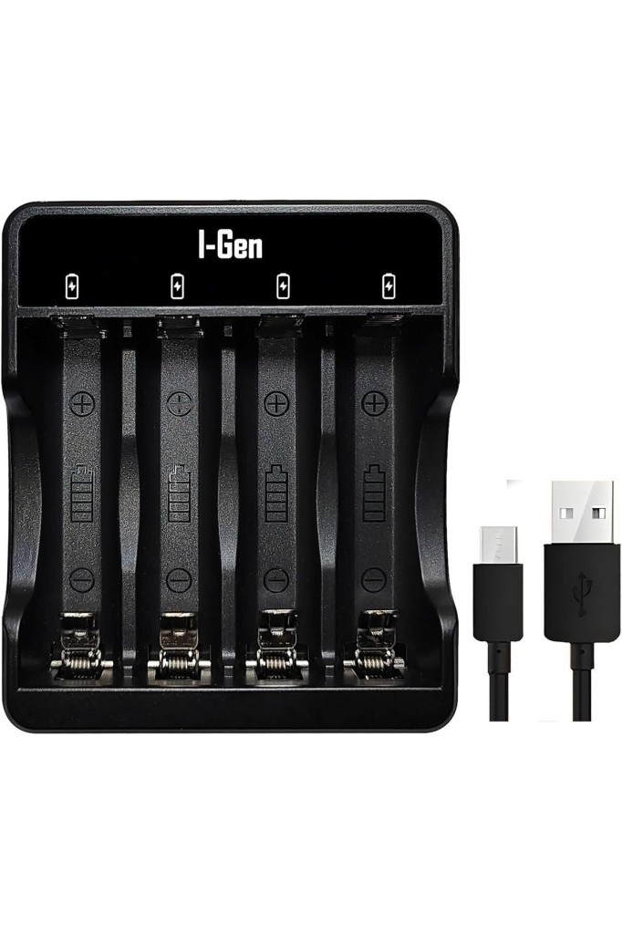 I-Gen G411 4`lü Pil Şarj Aleti + 4 Adet AAA Pro 1100 mAh Şarjlı İnce Kalem Pilli Set I-Gen G411 4`lü Pil Şarj Aleti + 4 Adet AAA Pro 1100 mAh Şarjlı İnce Kalem Pilli Set