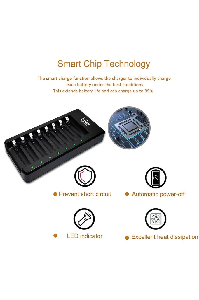 I-Gen G811 8`li Pil Şarj Aleti + 8 Adet AAA Pro 1100 mAh Şarj Edilebilir İnce Şarjlı Kalem Pilli Set 1.2V Ni-MH I-Gen G811 8`li Pil Şarj Aleti + 8 Adet AAA Pro 1100 mAh Şarj Edilebilir İnce Şarjlı Kalem Pilli Set 1.2V Ni-MH