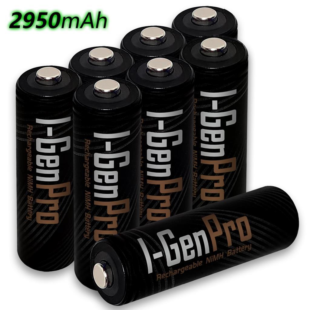 I-Gen Pro P103 8 Adet AA 2950 mAh Şarj Edilebilir Kalem Pil 1.2V Ni-MH Şarjlı Pil I-Gen Pro P103 8 Adet AA 2950 mAh Şarj Edilebilir Kalem Pil 1.2V Ni-MH Şarjlı Pil