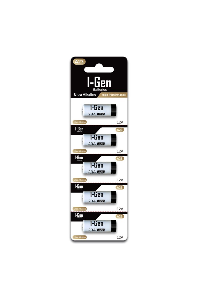 I-Gen 23A Pil 5`li Paket 12V MN21 (A23 / 23A / V23GA / LRV08 / 8LR932) I-Gen 23A Pil 5`li Paket 12V MN21 (A23 / 23A / V23GA / LRV08 / 8LR932)