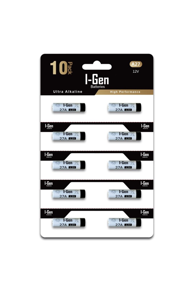 I-Gen 27A Pil 10`lu Paket 12V MN27 PİL (27A / A27 / L828) I-Gen 27A Pil 10`lu Paket 12V MN27 PİL (27A / A27 / L828)