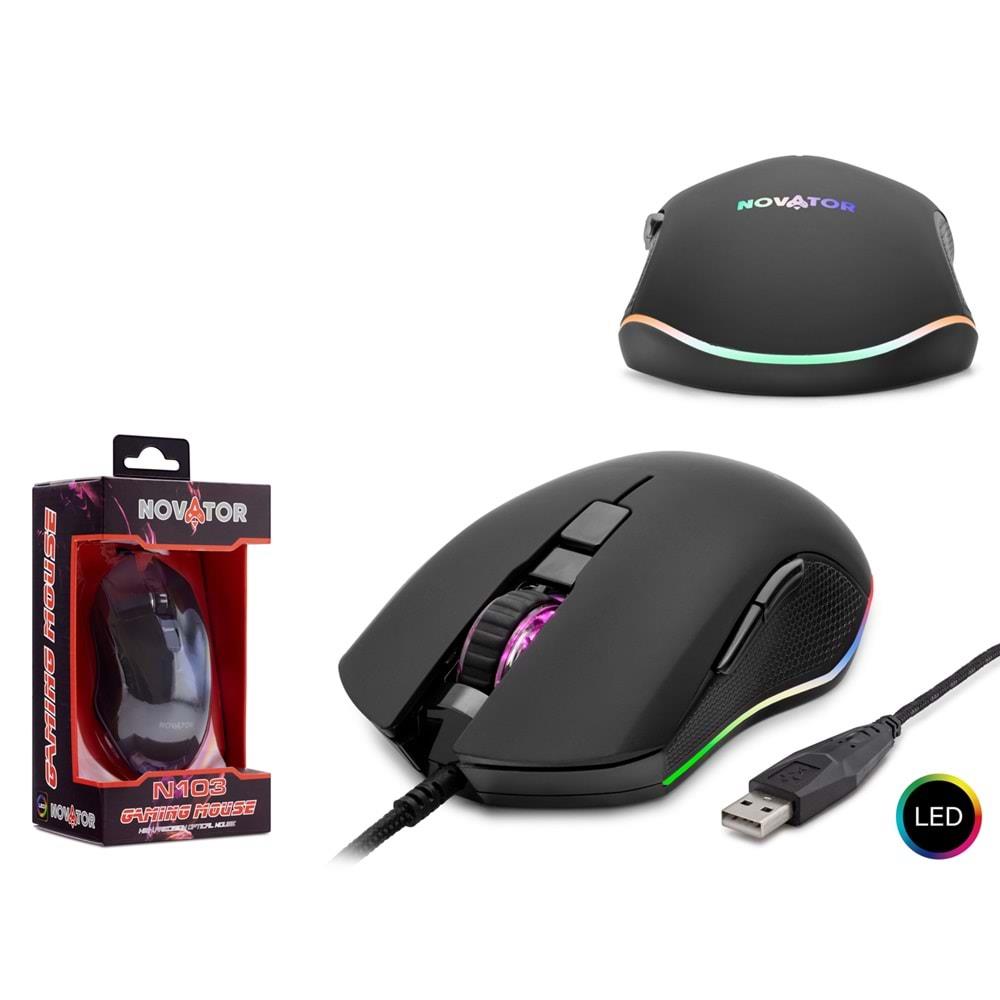 HADRON Novator N103 Oyun Mouse Ledli Oyuncu Mouse 2000 DPI HADRON Novator N103 Oyun Mouse Ledli Oyuncu Mouse 2000 DPI