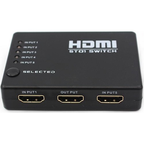 S-Line 1/5 Hdmi Switch Port Kumandalı 3D 1080P
