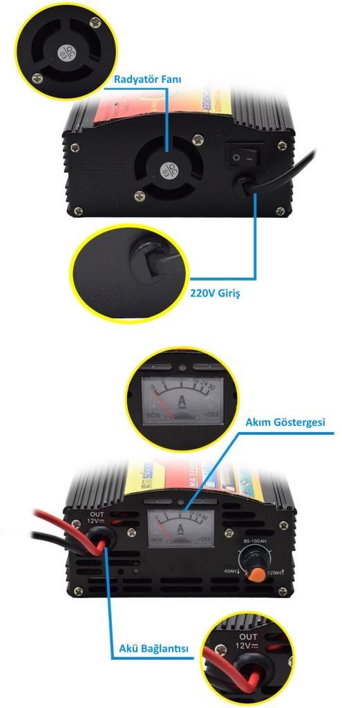 Suoer MA-1220AS 12 Volt 20 Amper Akıllı Akü Şarj Cihazı Suoer MA-1220AS 12 Volt 20 Amper Akıllı Akü Şarj Cihazı