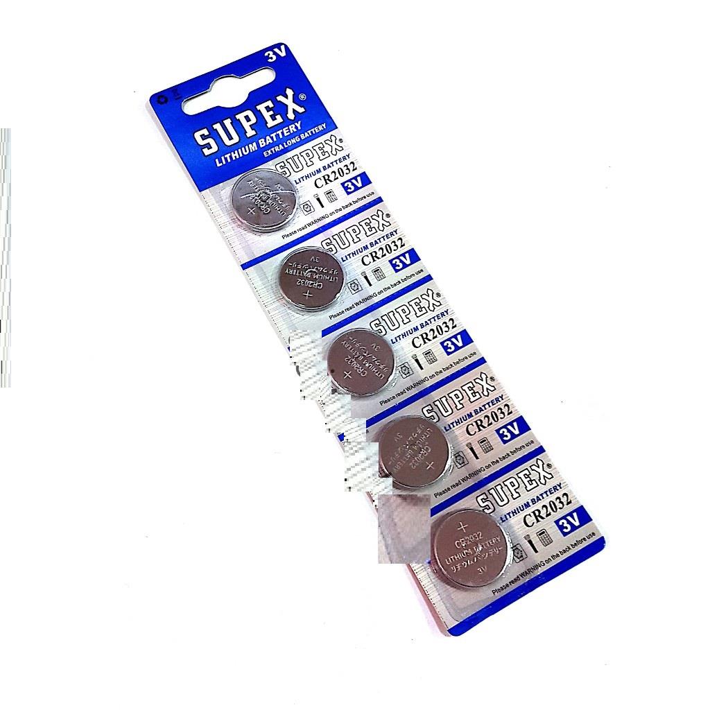 CR2032 Pil Supex CR2032 Para pili 5 Li Paket CR2032 Pil Supex CR2032 Para pili 5 Li Paket