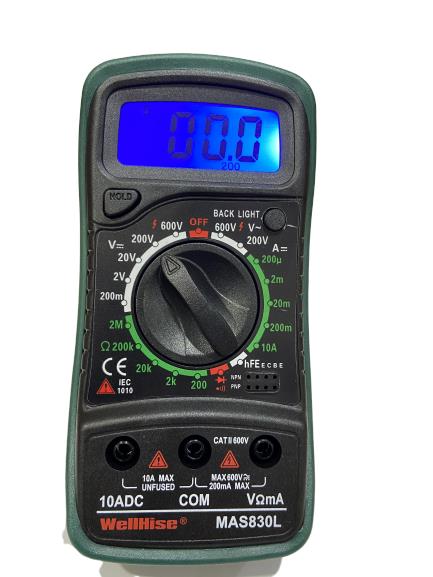 WellHise MAS 830L Dijital Multimetre Ölçü Aleti
