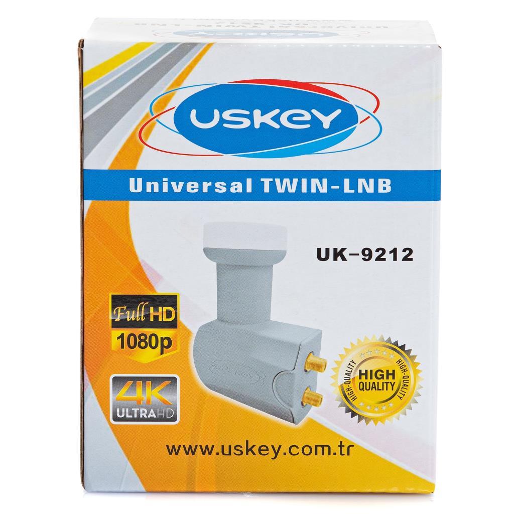 Uskey Uk-9212 Universal 3D 4K Full Hd Çiftli Lnb 