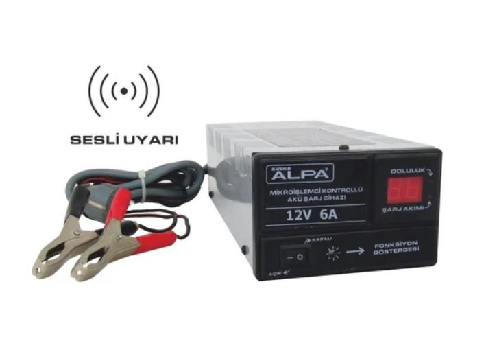 WELLHİSE 12V 6A Otomatik Göstergeli Akü Şarj Aleti WELLHİSE 12V 6A Otomatik Göstergeli Akü Şarj Aleti