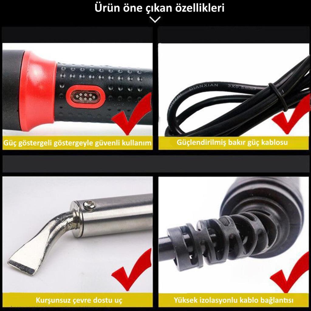 WellHise WH-300 300W Balta Uçlu Havya WellHise WH-300 300W Balta Uçlu Havya