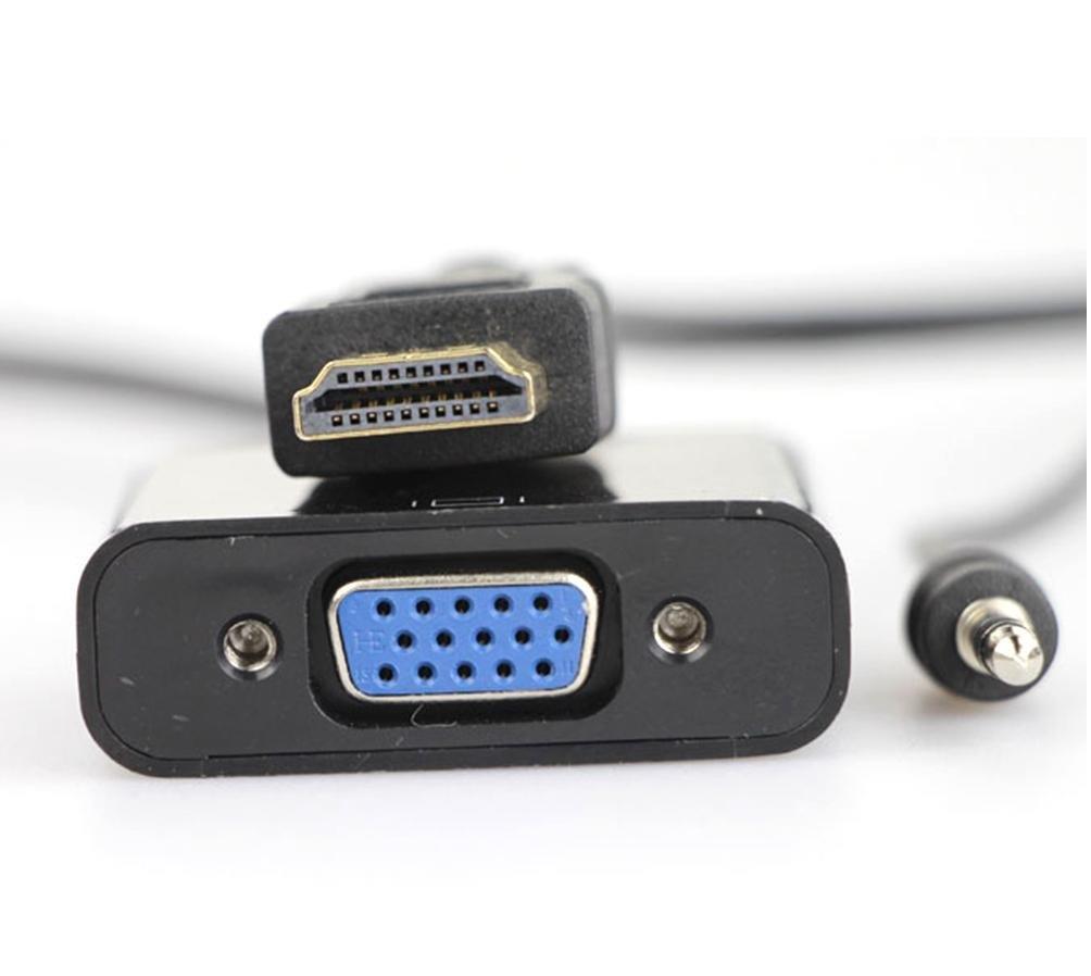 Wellhise HDMI To VGA Adaptör Sesli