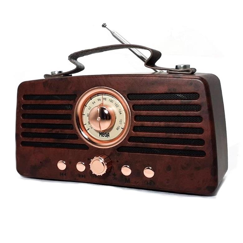 WellHise Nostaljiik Şarjlı Radyo (Bluetooth-USB-SD-AUX) MG-1965BT