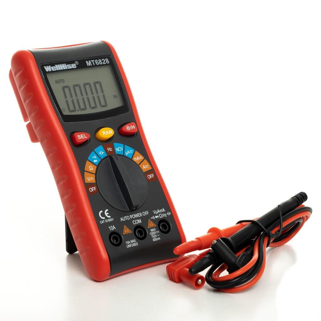 WellHise MT6828 Dijital Multimetre Ölçüm Aleti Otomatik WellHise MT6828 Dijital Multimetre Ölçüm Aleti Otomatik