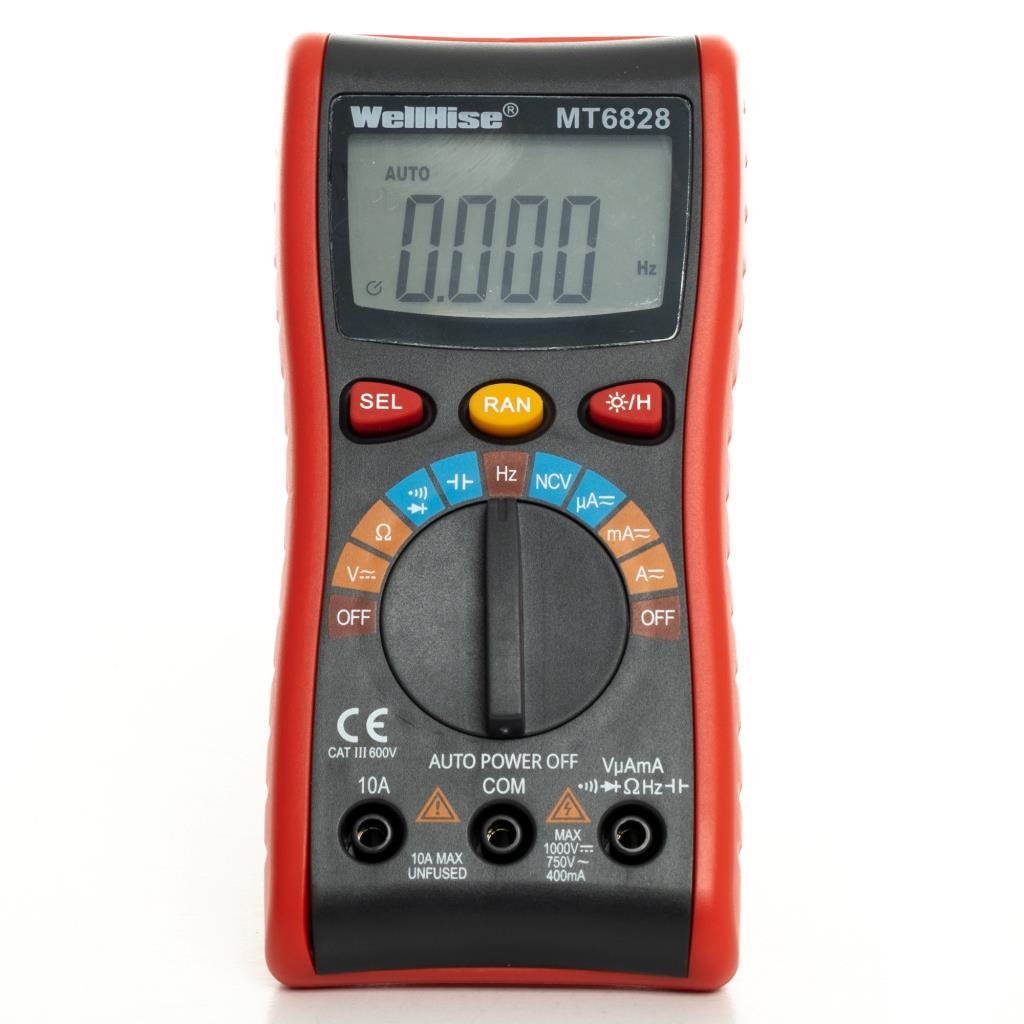 WellHise MT6828 Dijital Multimetre Ölçüm Aleti Otomatik WellHise MT6828 Dijital Multimetre Ölçüm Aleti Otomatik