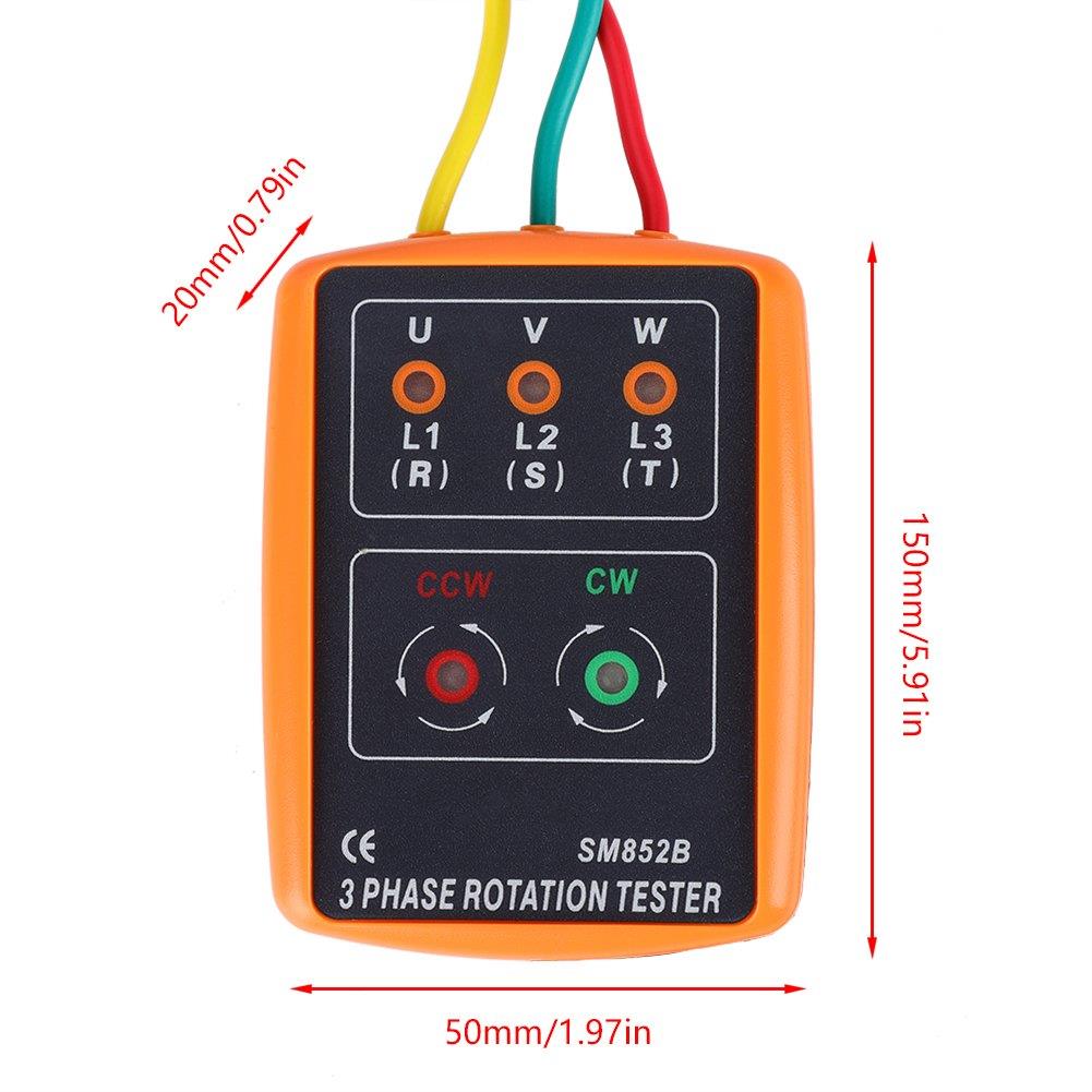 WellHise SM852B Faz Sırası Ölçer Faz Rotasyon Ölçüm