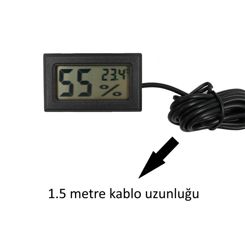 WellHise TPM-11 Sıcaklık ve Nem Termometre Kuluçka