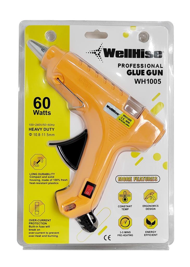 WellHise WH1005 60W Sıcak Mum Silikon Tabancası Glue Gun