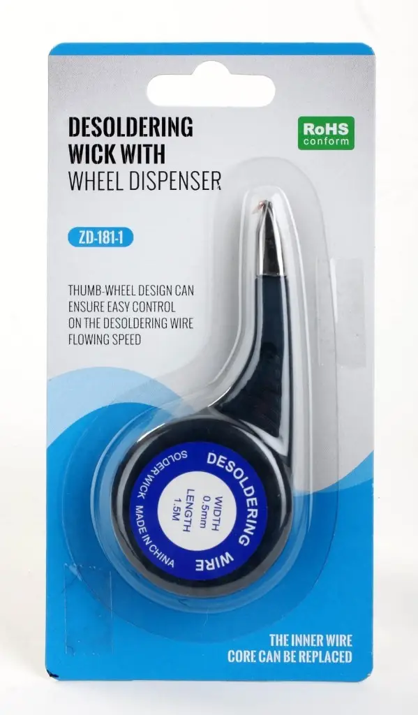 Wellhise Zd-181 0.5mm Lehim Sökme Fitili Lehim Çekme Teli Tutuculu